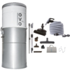 Aspiradora central industrial (700 AW, depósito de 35 l) + kit de accesorios para alfombras
