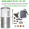 Large households Central vacuum (630AW, 25L Canister) + Deluxe Plus Attachment kit