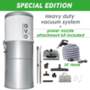 Heavy Duty Central vacuum (700AW, 35L Canister) And 35 ft Turbo Brush Attachment kit - Image 15