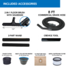 Car detailing and garage vacuum pack - wall-mounted Vacuum, 595AW + 8 Gal. Wet/Dry Vacuum + Accessory kit and wet/dry cleaning tools - Image 10