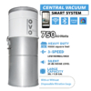 OVO 750 Airwatts Smart Central Vacuum System -  Conventional  & Smart App  ON/OFF Control and more - Hybrid Filtration (Bag or Bagless), Ultra Quiet, Covers up to 10,000 Sq. Ft., Soft Start/Stop, 3 Suction Levels & Voice Control - Image 2