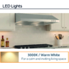OVO 30-Inch Under Cabinet Range Hood, 700 CFM, 3-Speed, Stainless Steel Finish, 3000K LED Lights, Quiet, Energy-Efficient - Image 3