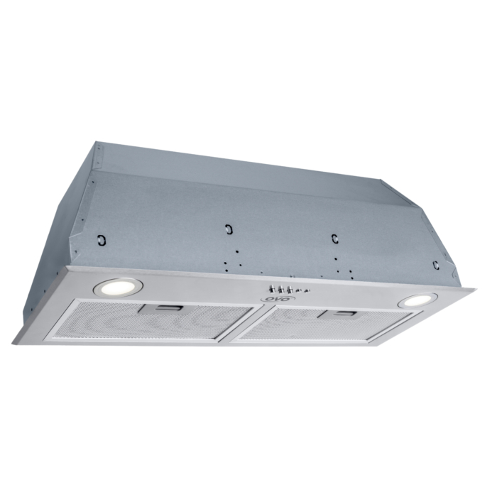 OVO 450 CFM, 28 inch, Built-In Range Hood Vent with 3-Speed Exhaust Fan, Push Button Vent Hood, Stainless Steel Kichen Hood