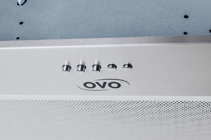OVO 280 CFM, 28 inch Built-In Range Hood Vent with 3-Speed Exhaust Fan, Push Button Vent Hood Controls, Stainless Steel Kichen Hood - Image 4