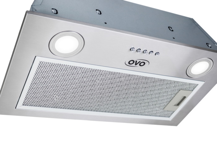OVO 280 CFM, 28 inch Built-In Range Hood Vent with 3-Speed Exhaust Fan, Push Button Vent Hood Controls, Stainless Steel Kichen Hood - Image 3