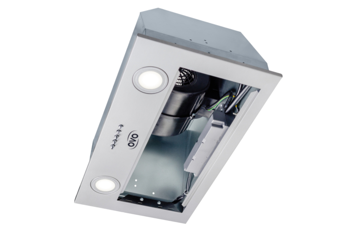 OVO 280 CFM, 28 inch Built-In Range Hood Vent with 3-Speed Exhaust Fan, Push Button Vent Hood Controls, Stainless Steel Kichen Hood - Image 2