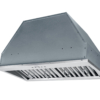 OVO 600 CFM, 28 inch, Built-In Range Hood Vent with 3-Speed Exhaust Fan, Push Button Vent Hood controls, Stainless Steel Kitchen Hood - Image 4