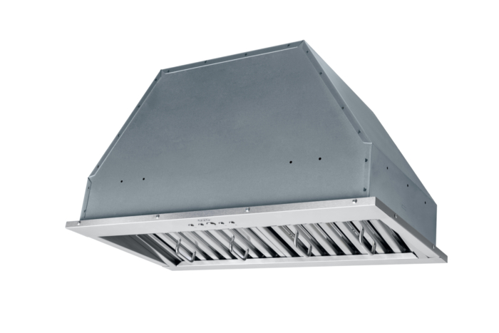 OVO 600 CFM, 28 inch, Built-In Range Hood Vent with 3-Speed Exhaust Fan, Push Button Vent Hood controls, Stainless Steel Kitchen Hood - Image 4