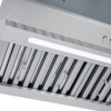 OVO 600 CFM, 28 inch, Built-In Range Hood Vent with 3-Speed Exhaust Fan, Push Button Vent Hood controls, Stainless Steel Kitchen Hood - Image 2