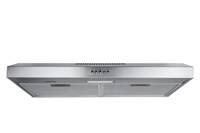 OVO 275 CFM, 30 inch Under Cabinet Range Hood Vent with 3 Speed Exhaust Fan, Push Button Controls, Stainless steel, Ducted and Ductless Convertible Kitchen Hood,4000K Cool White Lights - Image 2