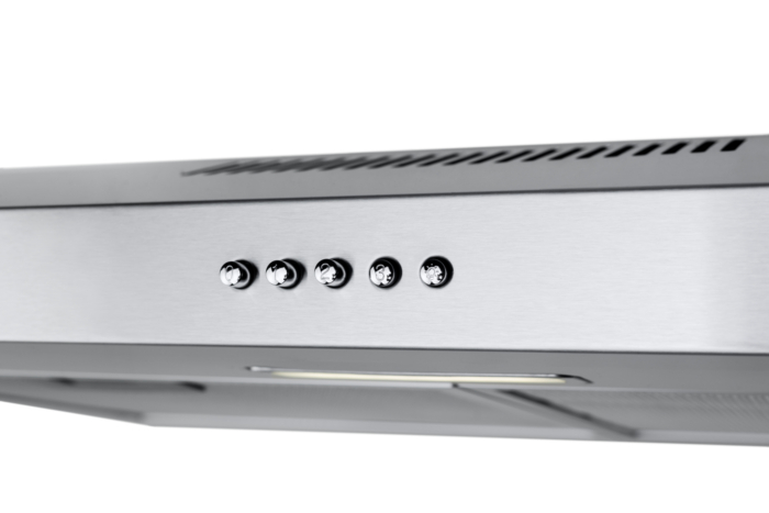 OVO 275 CFM, 30 inch Under Cabinet Range Hood Vent with 3 Speed Exhaust Fan, Push Button Controls, Stainless steel, Ducted and Ductless Convertible Kitchen Hood,4000K Cool White Lights - Image 4