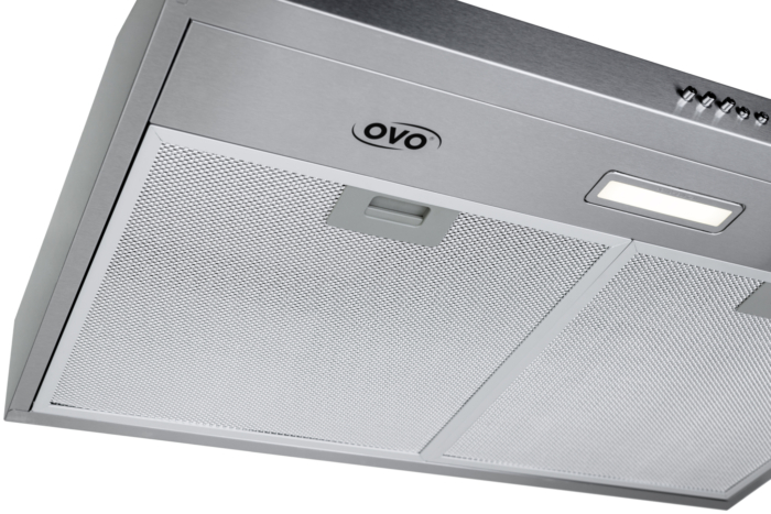 OVO 275 CFM, 30 inch Under Cabinet Range Hood Vent with 3 Speed Exhaust Fan, Push Button Controls, Stainless steel, Ducted and Ductless Convertible Kitchen Hood,4000K Cool White Lights - Image 3