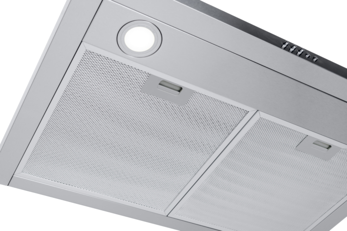OVO 450 CFM, 30 inch,  Wall Mount Convertible Range Hood Vent with 3 Speed Exhaust Fan, Push Button Controls, Stainless Steel Kitchen Hood, Ducted and Ductless Convertible Vent Hood, Pyramid Chimney Style - Image 3