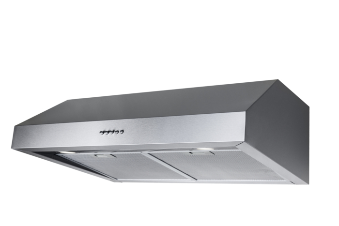OVO 600 CFM, 30-Inch Under Cabinet Range Hood, 3-Speed Exhaust Fan Controls, Stainless Steel Finish, 4000K LED Lights, Quiet, Energy-Efficient - Image 5