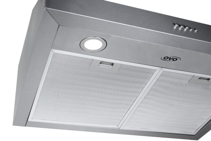 OVO 600 CFM, 30-Inch Under Cabinet Range Hood, 3-Speed Exhaust Fan Controls, Stainless Steel Finish, 4000K LED Lights, Quiet, Energy-Efficient - Image 3