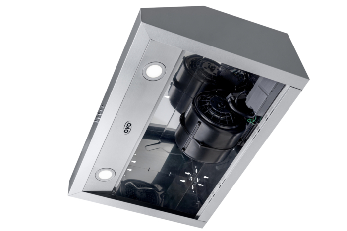 OVO 600 CFM, 30-Inch Under Cabinet Range Hood, 3-Speed Exhaust Fan Controls, Stainless Steel Finish, 4000K LED Lights, Quiet, Energy-Efficient - Image 2