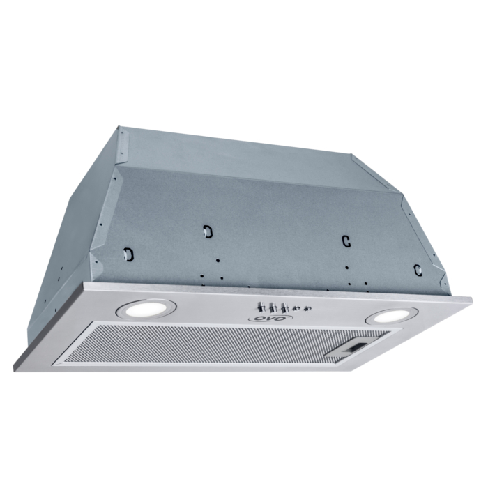 OVO 280 CFM, 28 inch Built-In Range Hood Vent with 3-Speed Exhaust Fan, Push Button Vent Hood Controls, Stainless Steel Kichen Hood