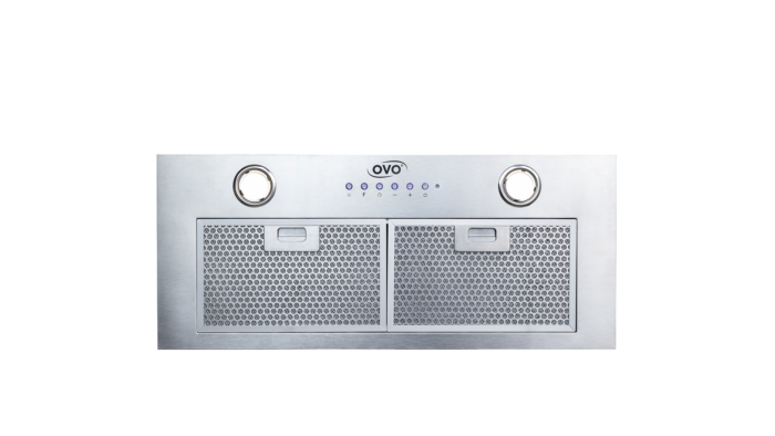 OVO 450 CFM, 28 inch, Built-In Range Hood Vent with 3-Speed Exhaust Fan, Push Button Vent Hood, Stainless Steel Kichen Hood - Image 4