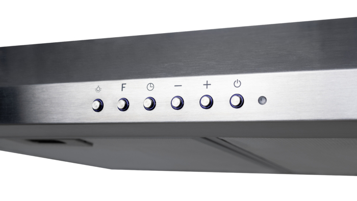 OVO 30-Inch Under Cabinet Range Hood, 700 CFM, 3-Speed, Stainless Steel Finish, Auto Shut-Off, Night-Light, 5-Color Temperature (5CCT) LED Lights, Quiet, Energy-Efficient - Image 7